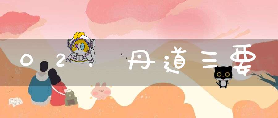 02.丹道三要