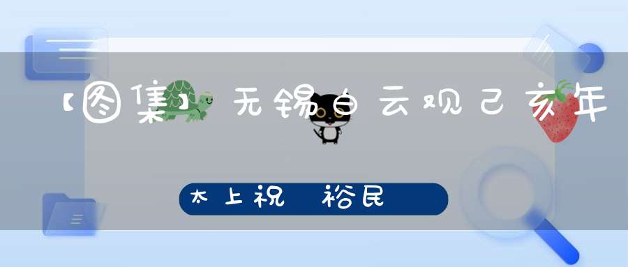 【图集】无锡白云观己亥年太上祝國裕民黃籙大醮今日隆重开幕请神接驾