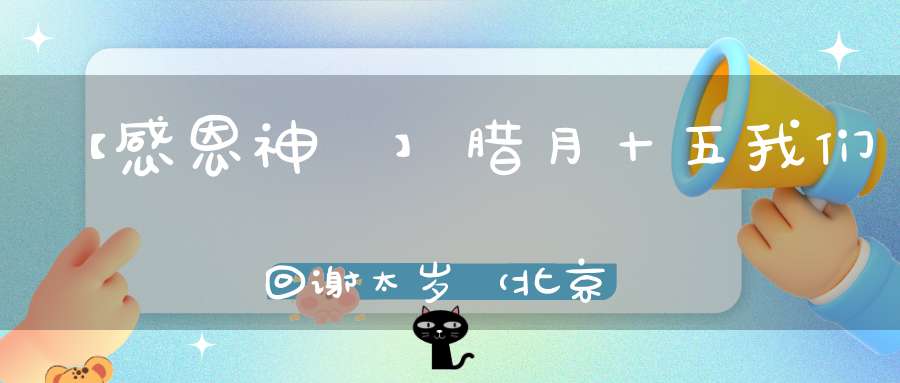 【感恩神祇】腊月十五我们回谢太岁（北京白云观庚子年谢太岁科仪）