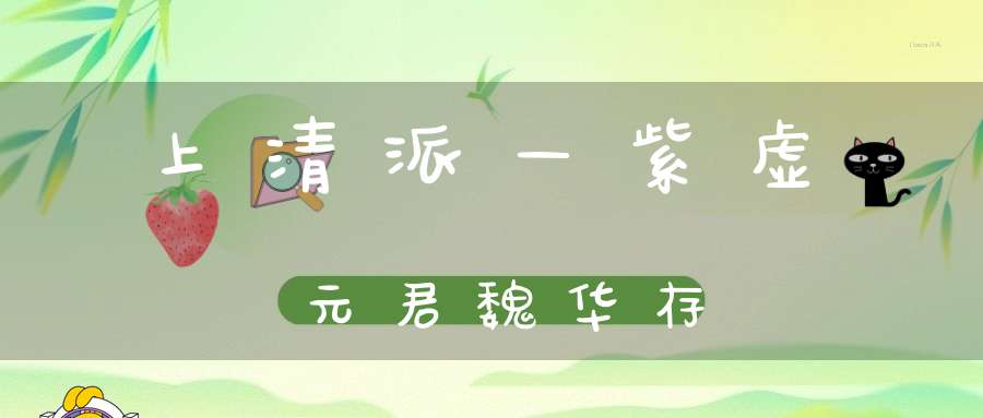 上清派—紫虚元君魏华存