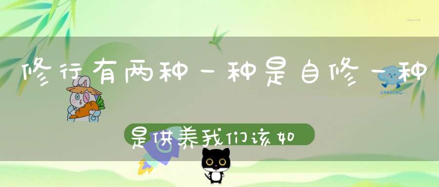 修行有两种一种是自修一种是供养我们该如何选择