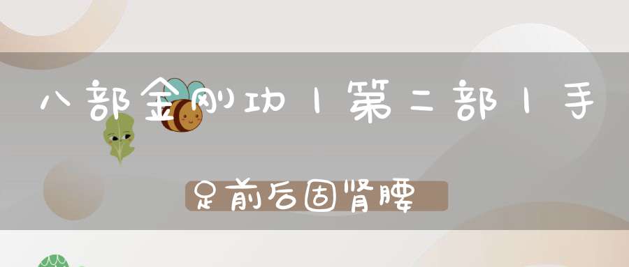 八部金刚功丨第二部丨手足前后固肾腰