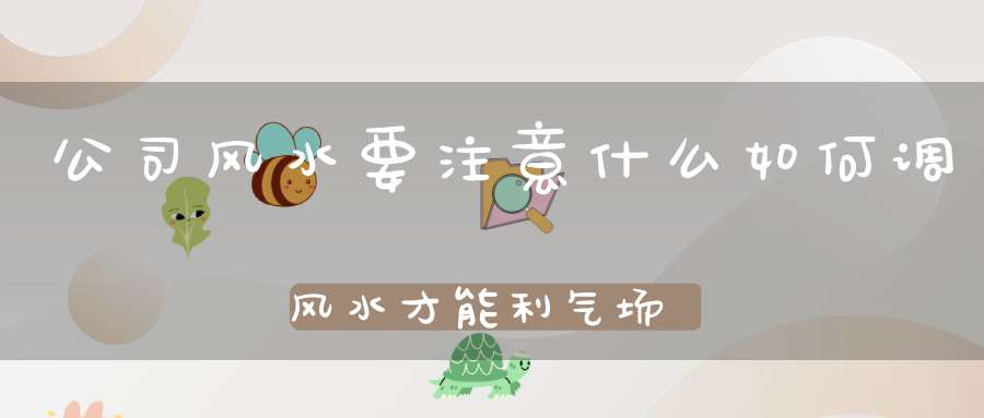 公司风水要注意什么如何调风水才能利气场助事业步步高升