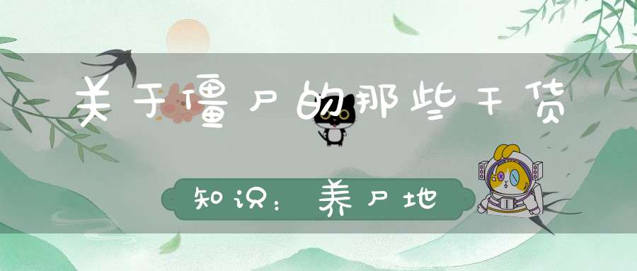 关于僵尸的那些干货知识：养尸地