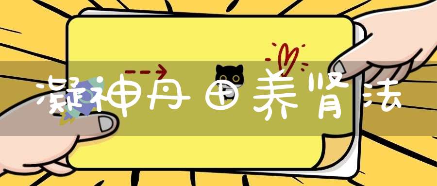 凝神丹田养肾法