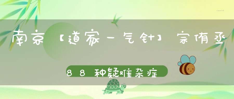 南京【道家一气针】宗侑丞88种疑难杂症研修班针法手法秘方棍筋