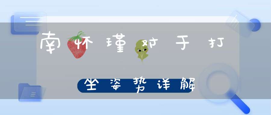 南怀瑾对于打坐姿势详解