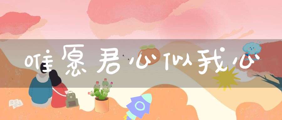 唯愿君心似我心