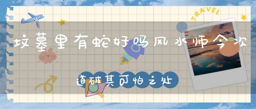 坟墓里有蛇好吗风水师今次道破其可怕之处