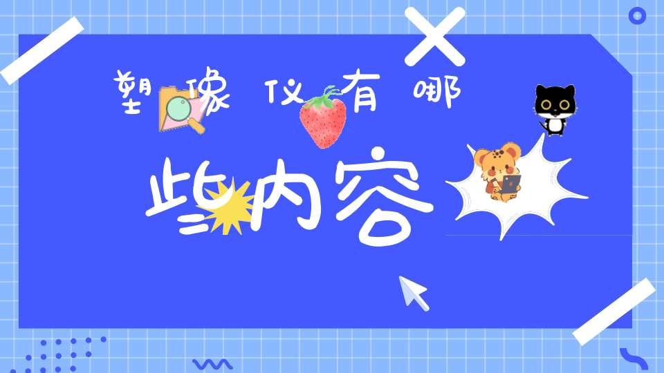塑像仪有哪些内容
