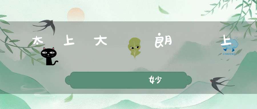 太上大聖朗靈上將護國妙經