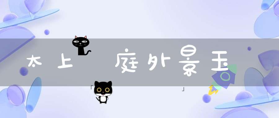太上黃庭外景玉經