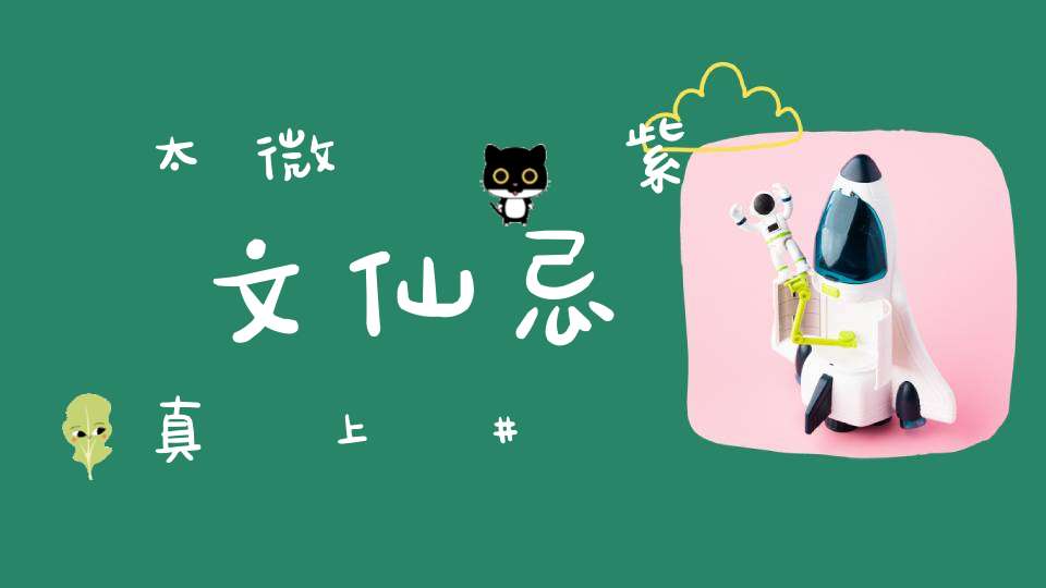 太微靈書紫文仙忌真記上經