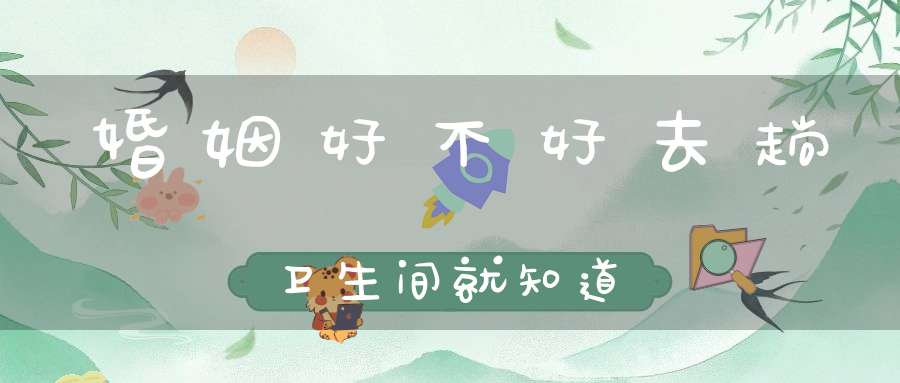 婚姻好不好去趟卫生间就知道