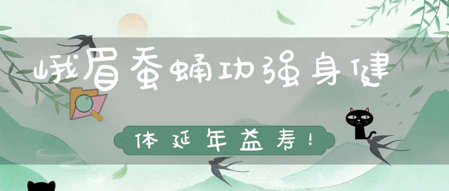 峨眉蚕蛹功强身健体延年益寿！