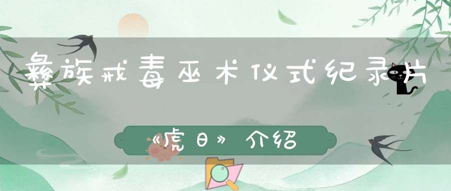 彝族戒毒巫术仪式纪录片《虎日》介绍