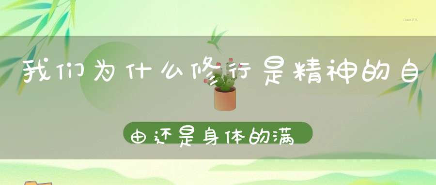我们为什么修行是精神的自由还是身体的满足