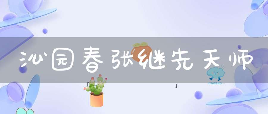 沁园春张继先天师