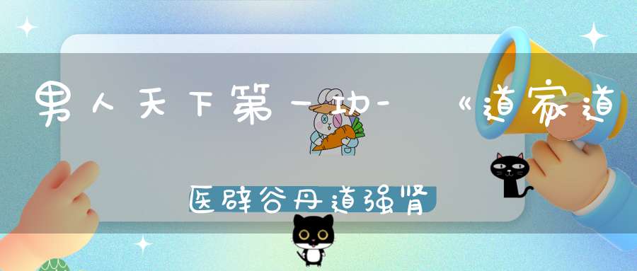 男人天下第一功-《道家道医辟谷丹道强肾洗髓功》