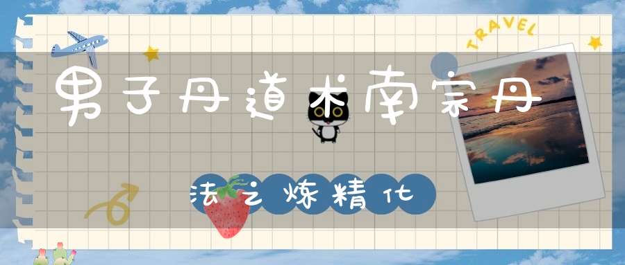 男子丹道术南宗丹法之炼精化炁