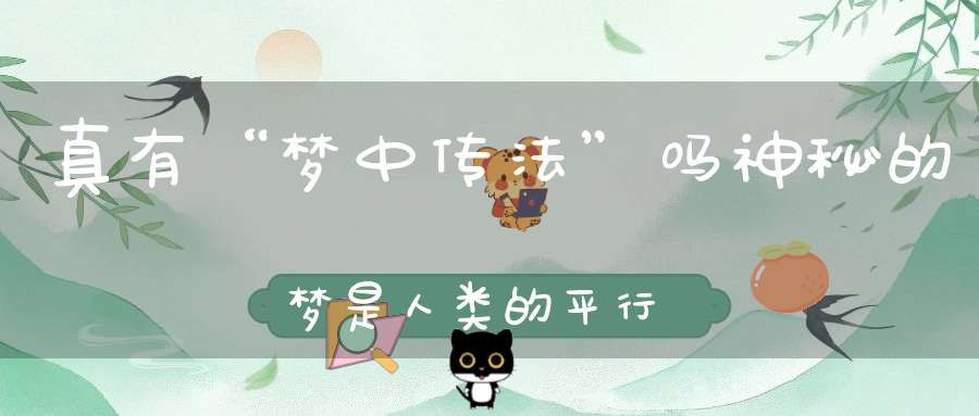 真有“梦中传法”吗神秘的梦是人类的平行宇宙么