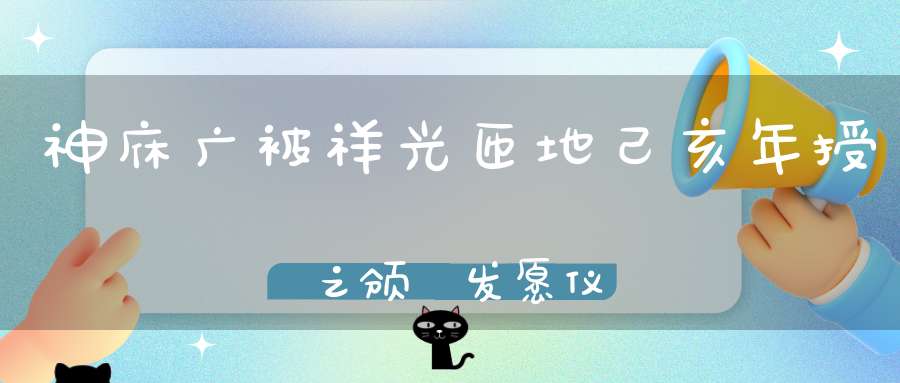 神庥广被祥光匝地己亥年授箓之颁箓发愿仪轨(4倍速现场录影）