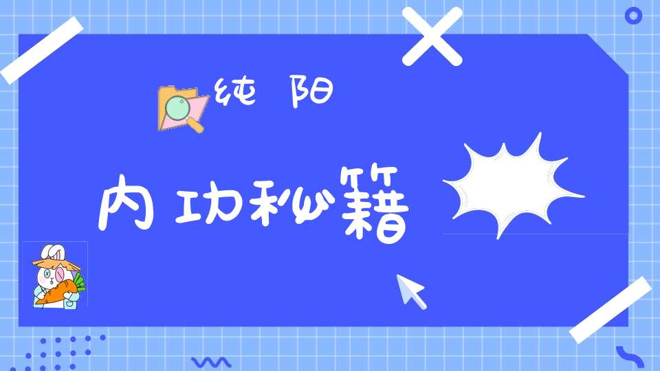 纯阳内功秘籍