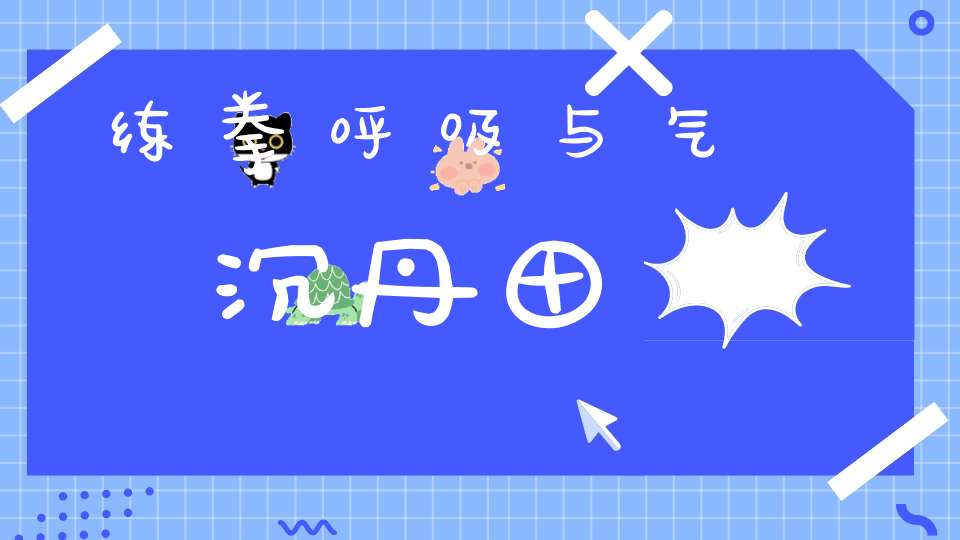 练拳呼吸与气沉丹田