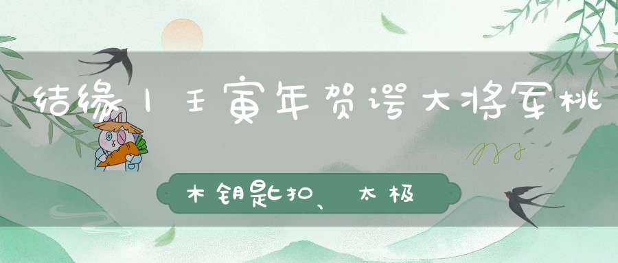 结缘丨壬寅年贺谔大将军桃木钥匙扣、太极八卦钥匙扣