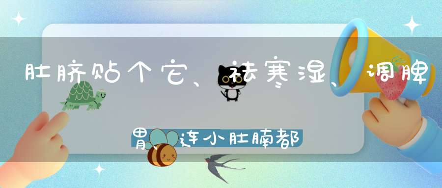 肚脐贴个它、祛寒湿、调脾胃、连小肚腩都消失不见啦！