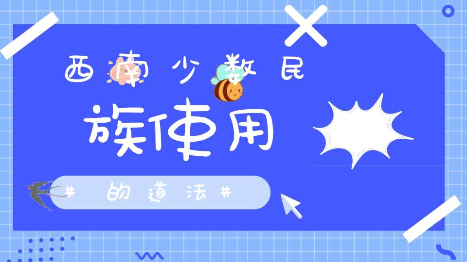 西南少数民族使用的道法