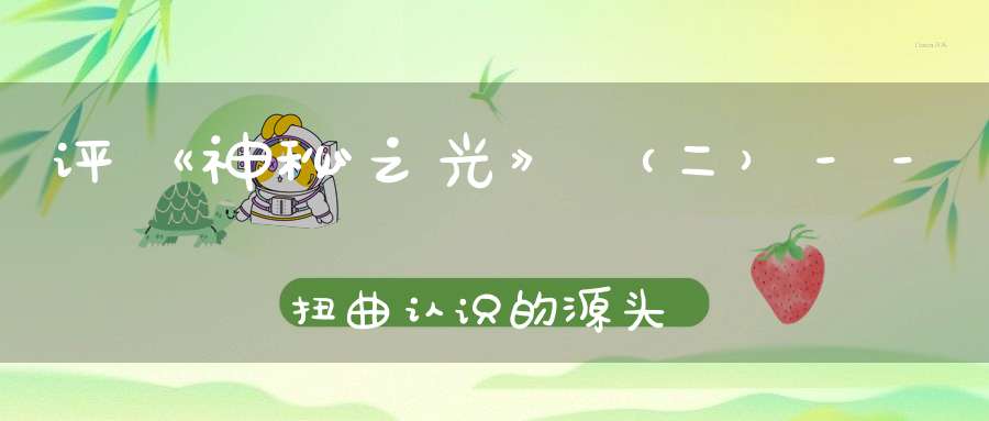 评《神秘之光》（二）--扭曲认识的源头