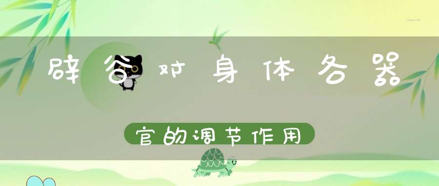 辟谷对身体各器官的调节作用