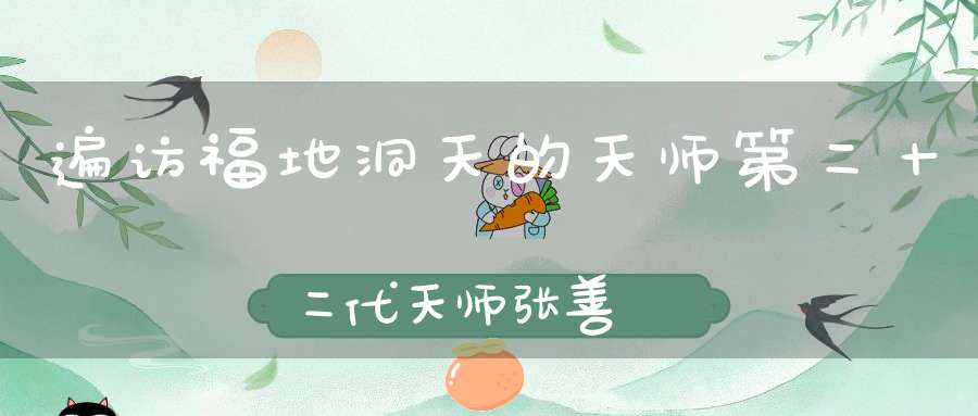 遍访福地洞天的天师第二十二代天师张善