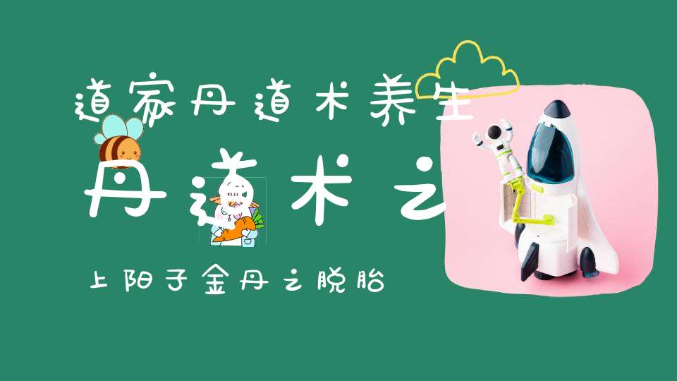 道家丹道术养生丹道术之上阳子金丹之脱胎换鼎和须知七事