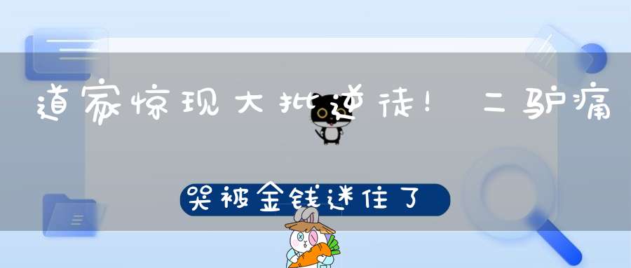 道家惊现大批逆徒！二驴痛哭被金钱迷住了双眼！驴家小胖带三千铁骑出征！