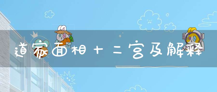 道家面相十二宫及解释