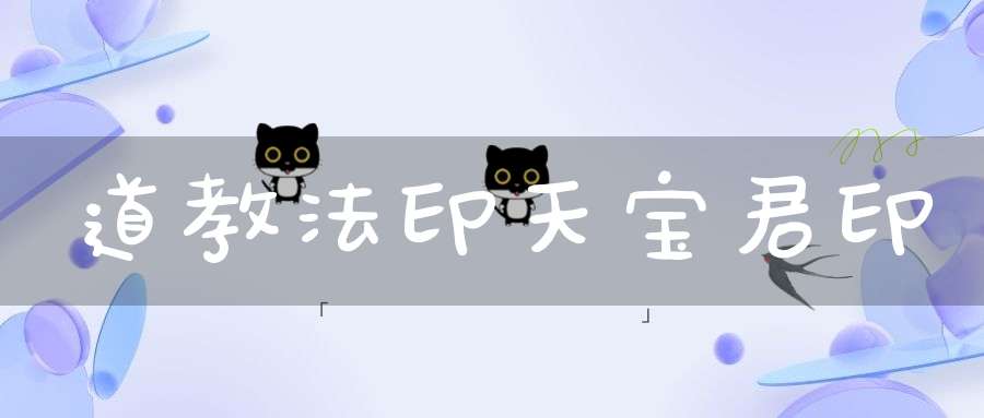 道教法印天宝君印