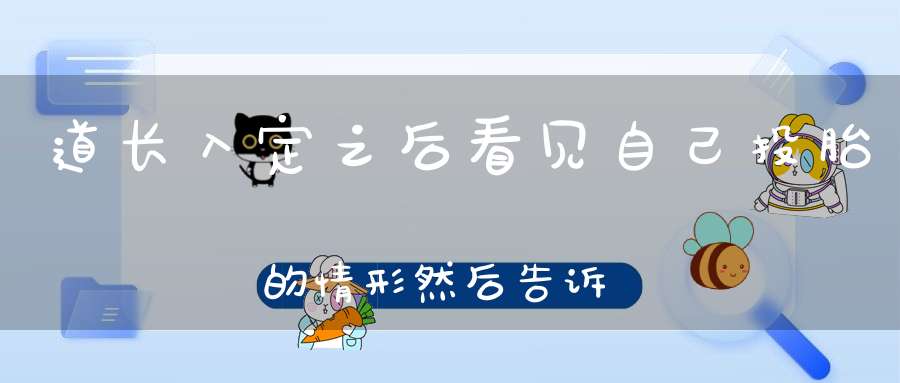 道长入定之后看见自己投胎的情形然后告诉我这是一种什么样的体验