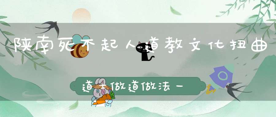 陕南死不起人道教文化扭曲道士做道做法一天收入数千元
